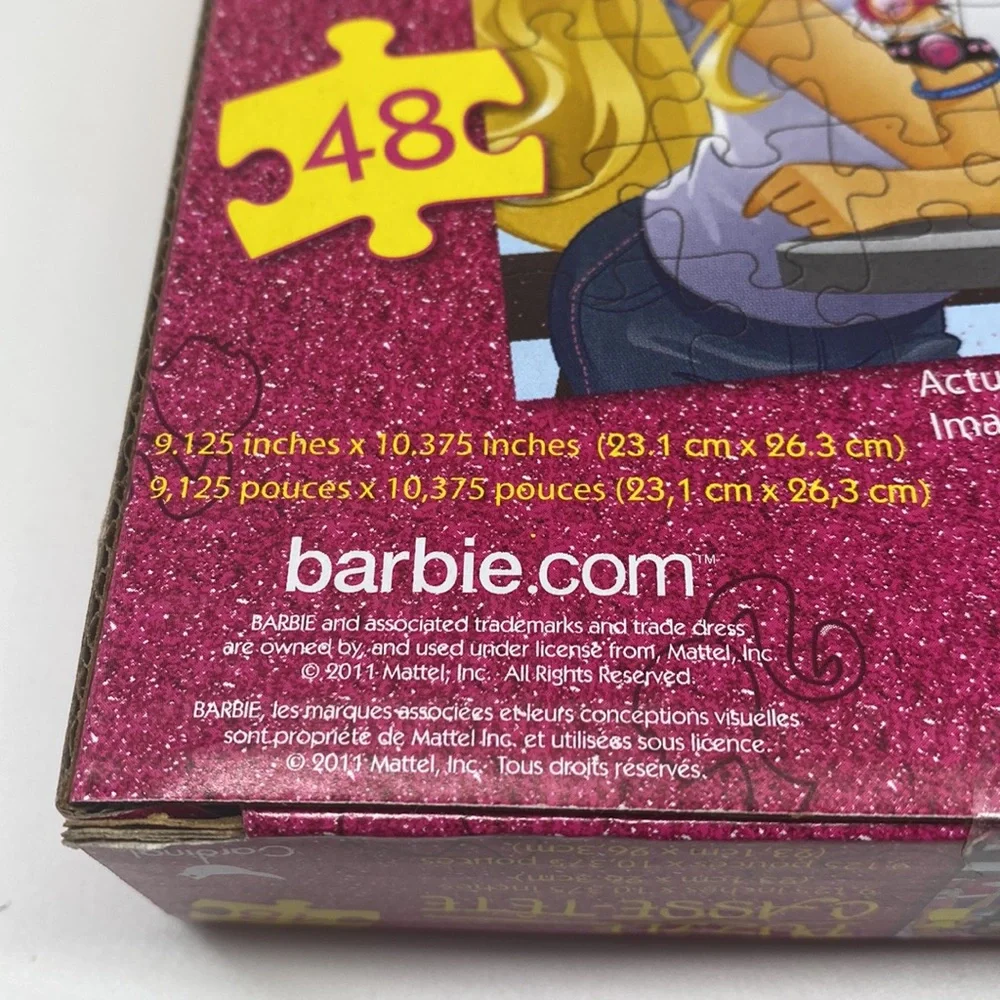 Barbie Jigsaw Puzzle‎ Casse Tete 48-piece NWT